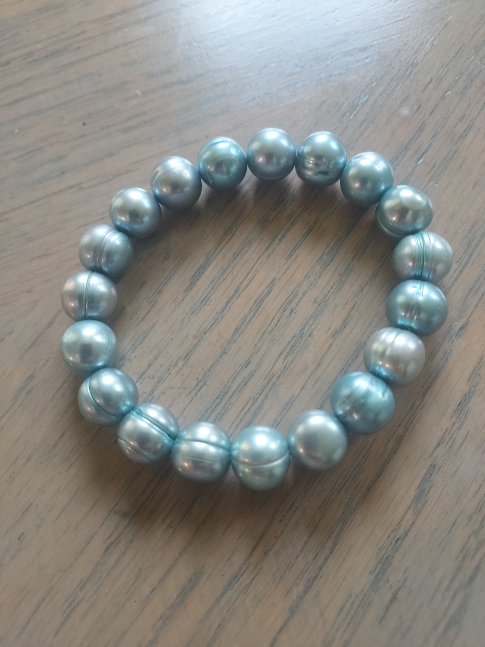 JTV Blue Pearl Stretch Bracelet